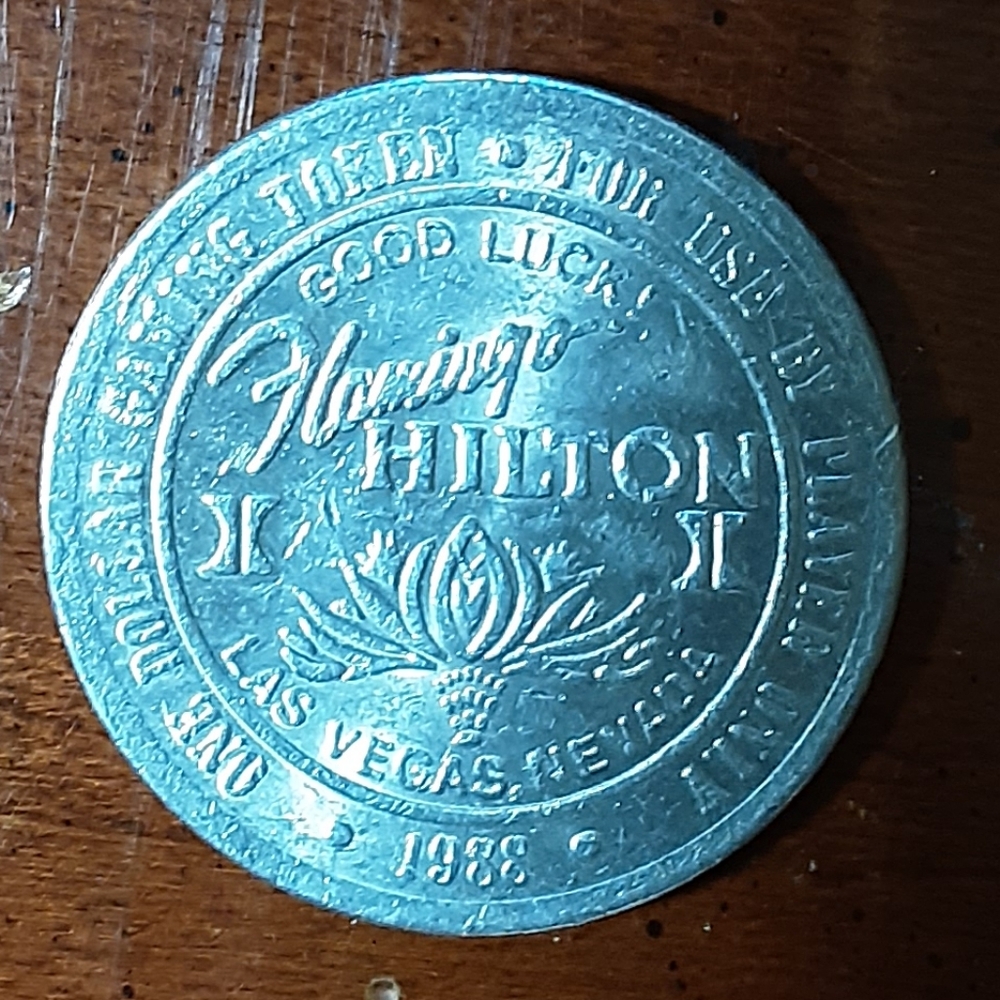 FLAMINGO CASINO 1988 $1 SLOT COIN VINTAGE COLLECTABLE - Picture 2 of 3